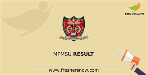 MPMSU Result 2023 (Released) .